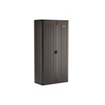 Suncast Commercial Mega-Tall Storage Cabinet, 4-Shelf, Gray